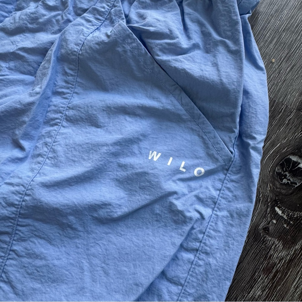 WILO The Label Light Blue Parachute Pants Relaxed Streetwear Dance Pants Size S - Picture 3 of 7